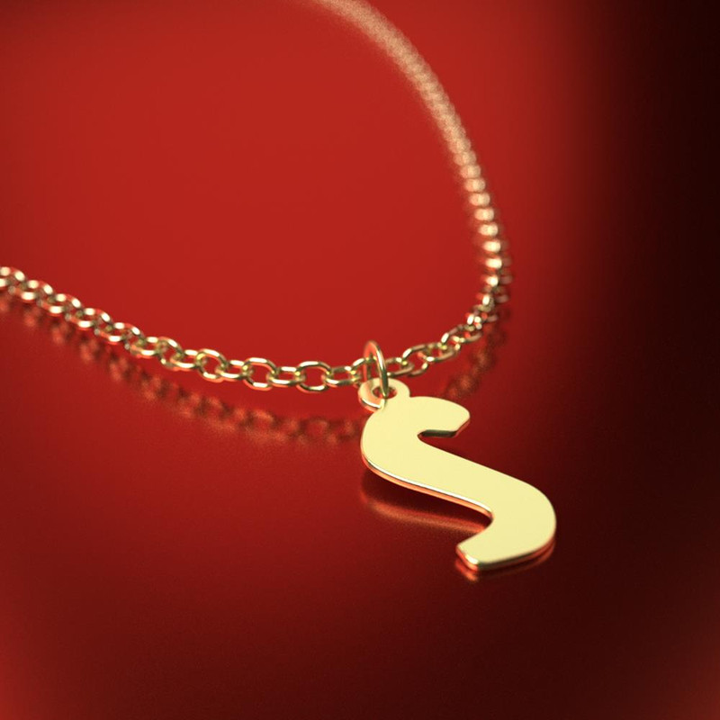 آویز ساعت طلا 18 عیار زنانه مدوپد مدل حرف S کد CA16658