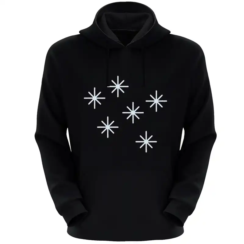 هودی زنانه مدل شکوفه S63 رنگ مشکی