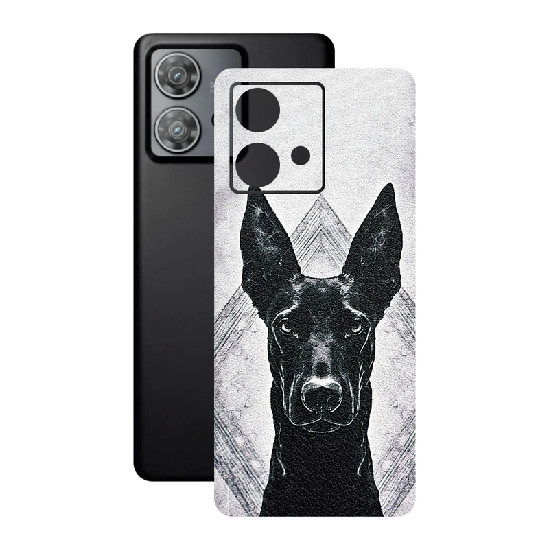 برچسب پوششی ریمکس مدل Leth طرح دوبرمن مناسب برای گوشی موبایل موتورولا Edge 40 Neo