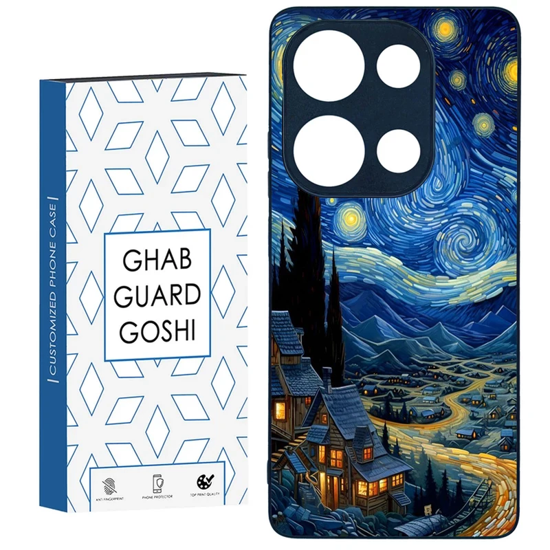 کاور قاب گارد گوشی طرح ونگوگ کد FB-069 مناسب برای گوشی موبایل شیائومی NOTE 13 PRO 4G / M6 PRO 4G