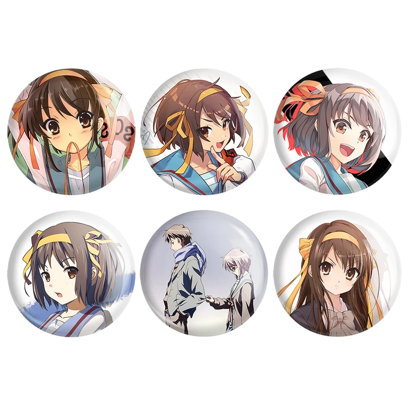 مگنت خندالو طرح انیمه ناپدید شدن هارومی سوزومیا The Disappearance of Haruhi Suzumiya کد 1429B مجموعه 6 عددی