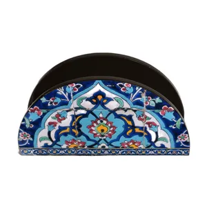 جای دستمال کاغذی مدل قایقی دکوپاژ فرهنگ  JD18