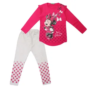 ست تی شرت و شلوار دخترانه مدل میکی پرنسس