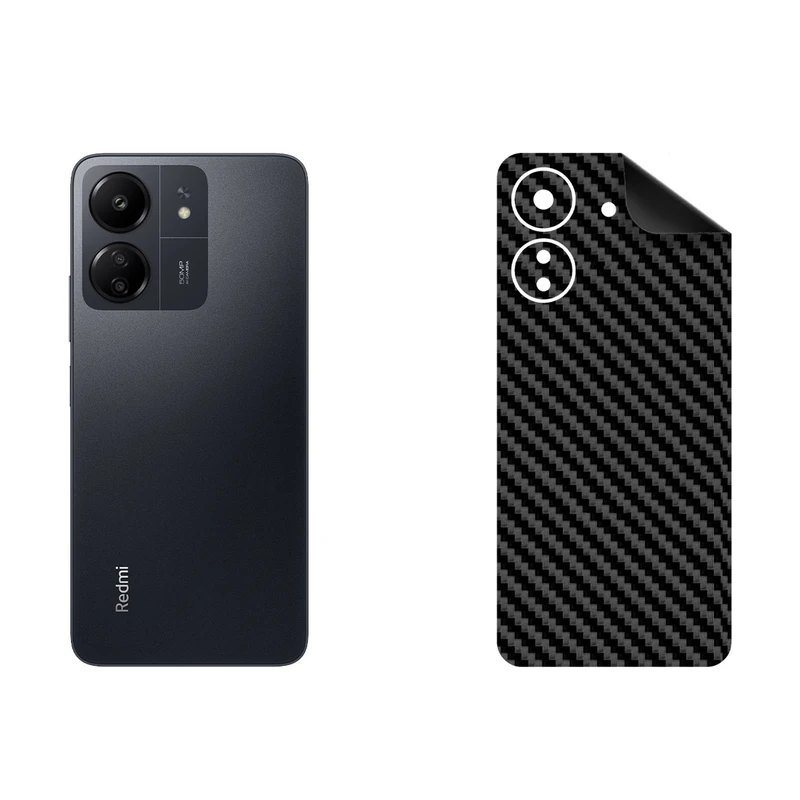 برچسب پوششی بستور طرح کربن مدل GB3-4 مناسب برای گوشی موبایل شیائومی Redmi 13C