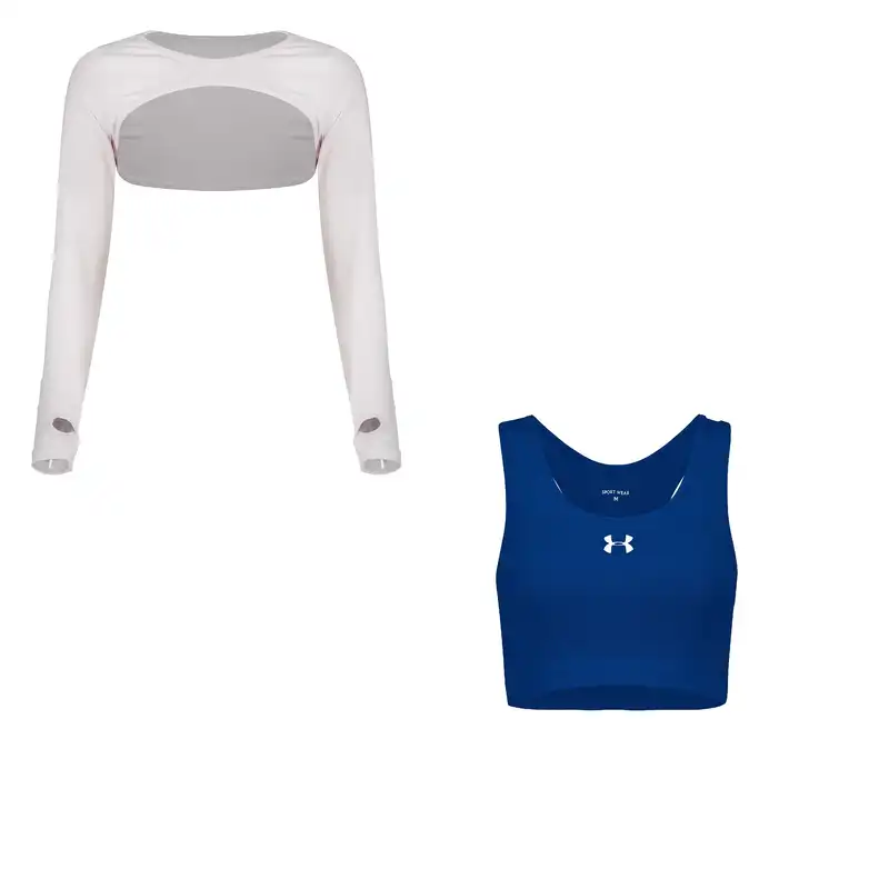 نیم تنه ورزشی زنانه مدل 70-1801 مجموعه 2 عددی