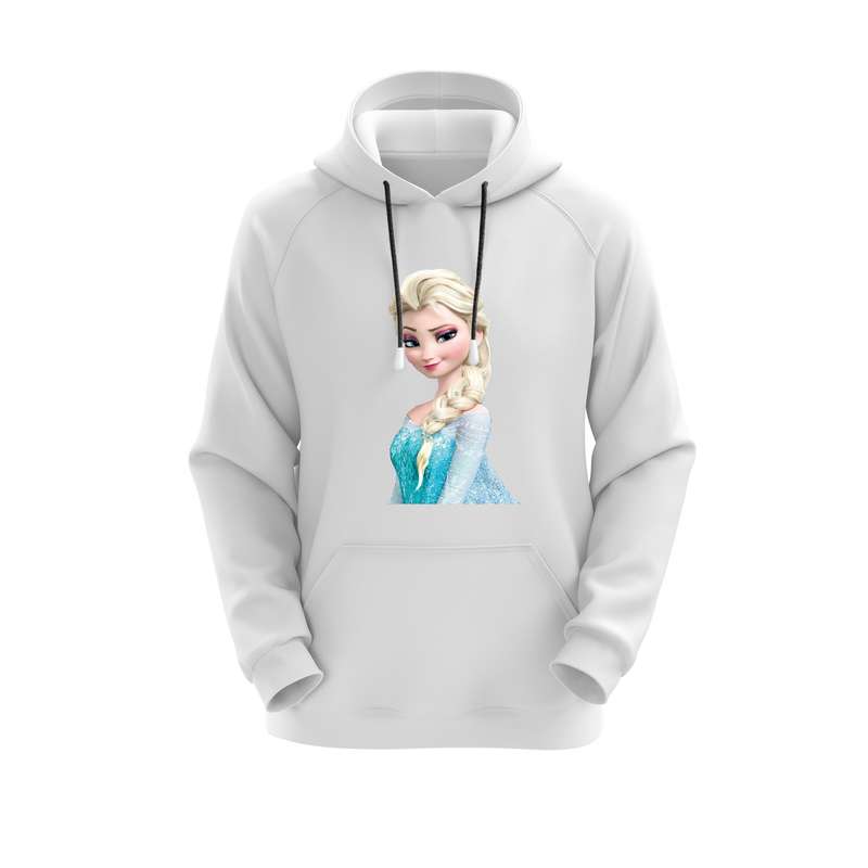 هودی زنانه مدل السا کد J213 رنگ سفید