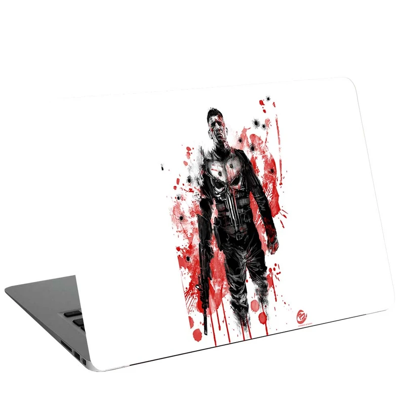 استیکر لپ تاپ طرح punisher کد G-1370 مناسب برای لپ تاپ 15.6 اینچ 