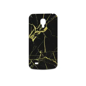 MAHOOT Graphite-Gold-Marble Cover Sticker for Samsung Galaxy S4 mini