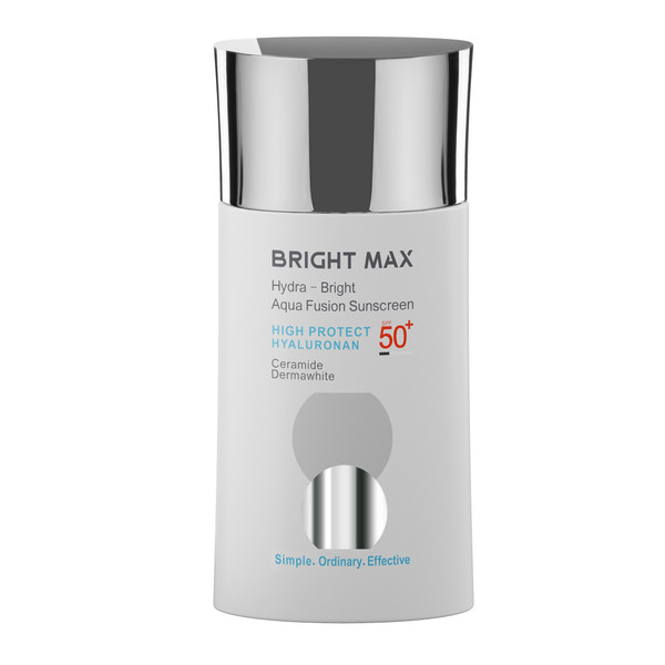 کرم ضدآفتاب بدون رنگ برایت مکس SPF50 مدل آکوا فیوژن ‌مناسب انواع پوست، حجم 50 میلی‌لیتر