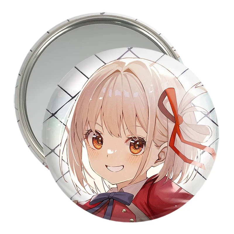 آینه جیبی خندالو مدل چیساتو انیمه Lycoris Recoil  کد 23008