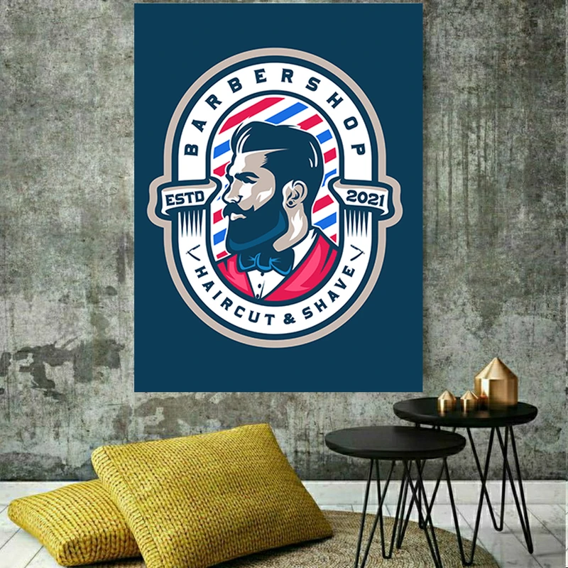 پوستر پارچه ای طرح آرایشگاه مردانه کد P1414