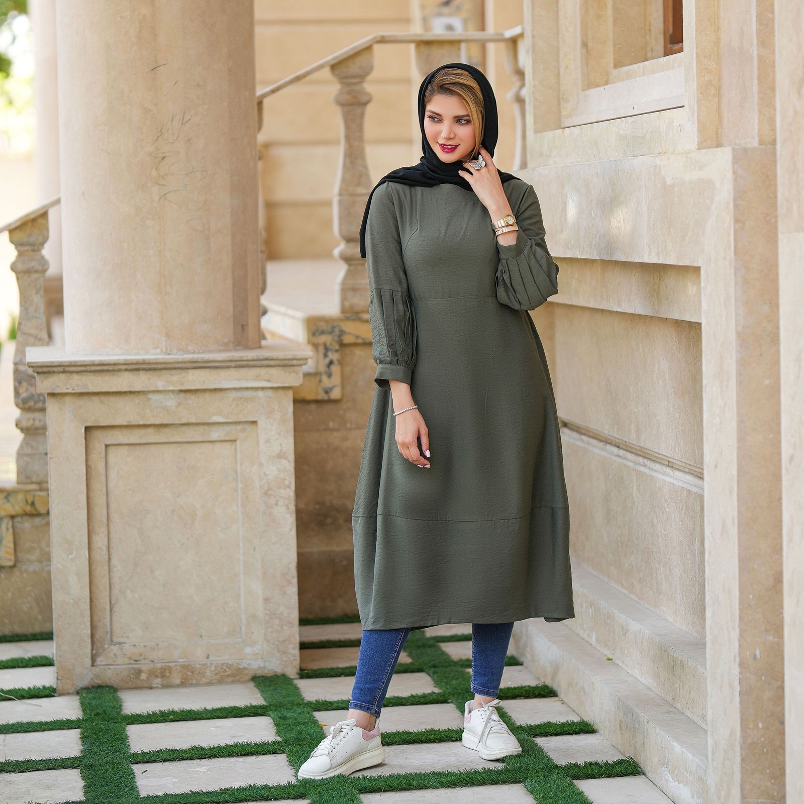 پیراهن زنانه السانا مدل نورسا کد 123710 -  - 2