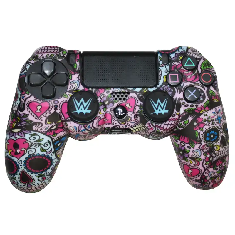 محافظ دسته پلی استیشن ۴ مدل PINK SK به همراه روکش آنالوگ