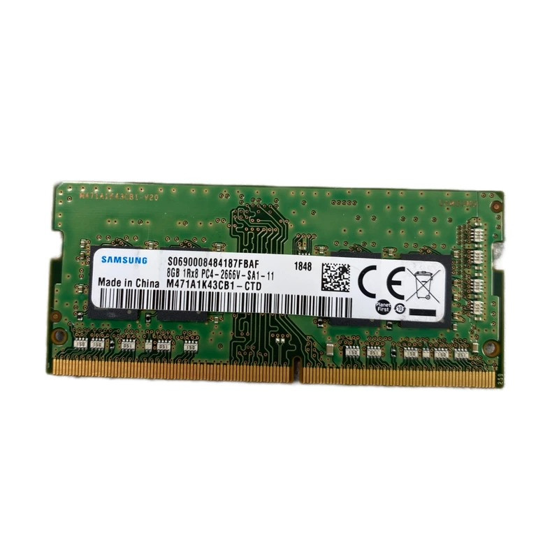 رم لپ‌تاپ DDR4 دو کاناله 2666 مگاهرتز 2666 سامسونگ مدل CL15 ظرفیت 8 گیگابایت