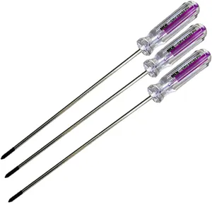 پیچ گوشتی چهارسو میکس مدل HT - 003x150 مجموعه سه عددی 