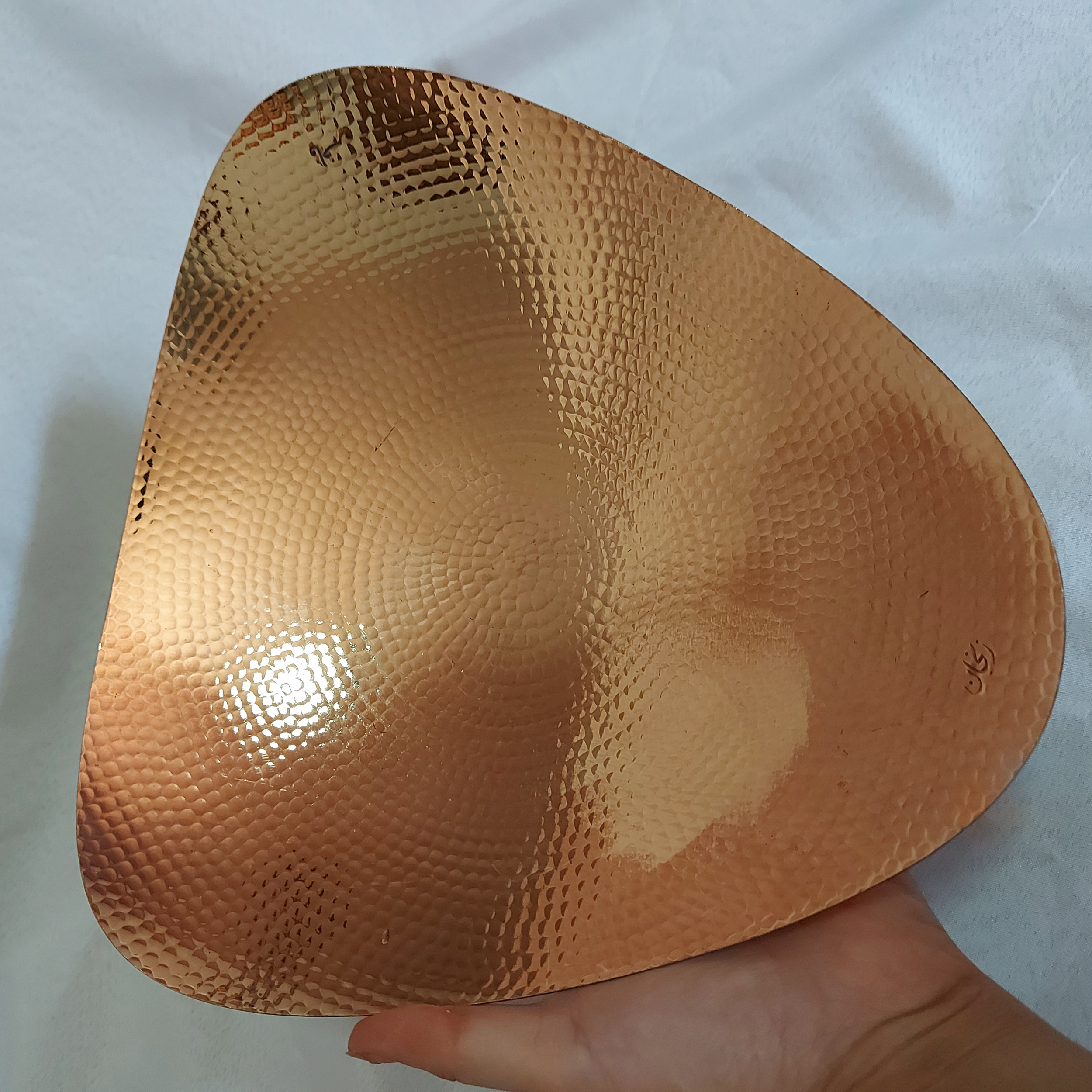 قیمت شیرینی خوری مسی مدل چکش کاری کد 888