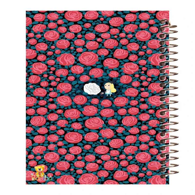 دفتر زبان 100 برگ بانیبو مدل دختر و کلهای رز کد 172