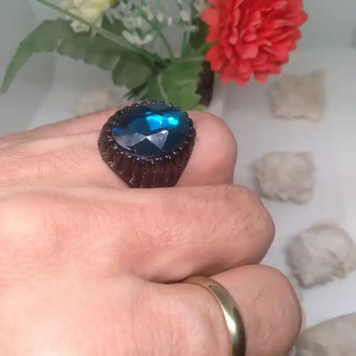 انگشتر مردانه مدل یاقوت