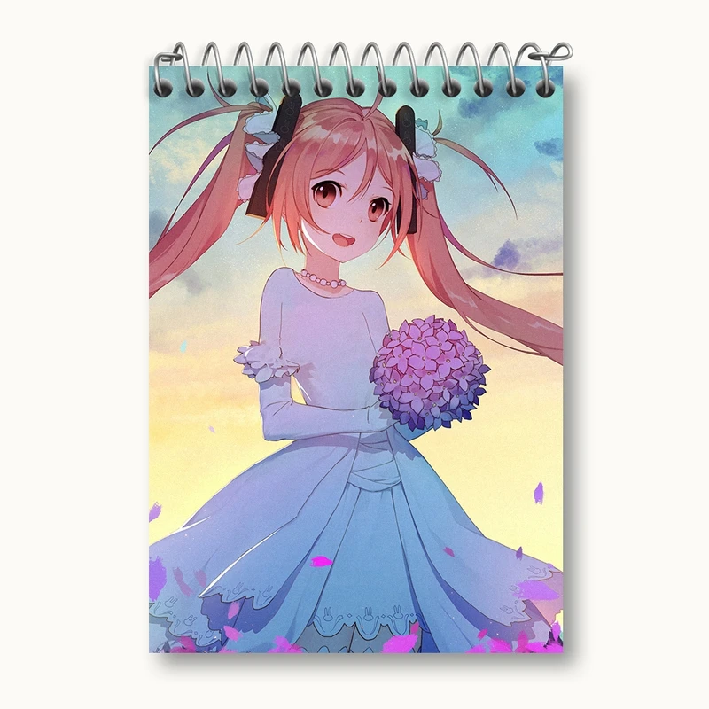 دفتر یادداشت 50 برگ خندالو مدل انجو انیمه گلوله سیاه کد 35861