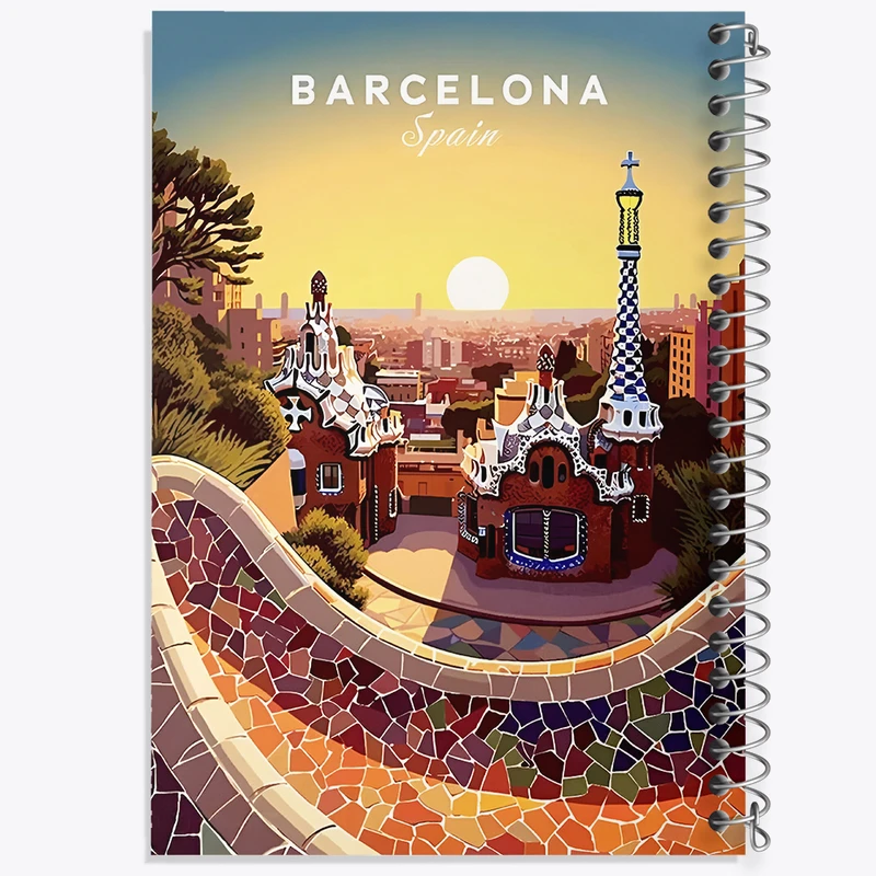 دفتر شطرنجی 50 برگ خندالو طرح بارسلونا (Barcelona) کد F6315