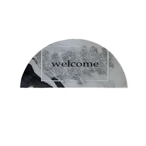 پادری مدل نیم دایره طرح Welcome کد 8496 سایز 90×45 سانتی متر