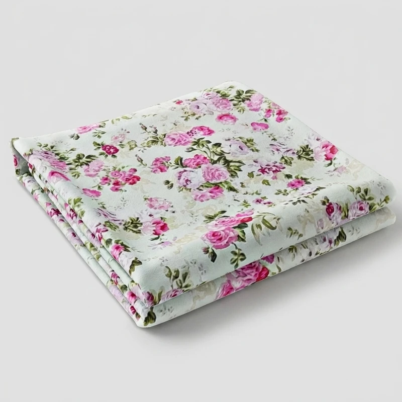 ملحفه مدل روانداز طرح گلدار یک نفره سایز 140×200 سانتی متر 