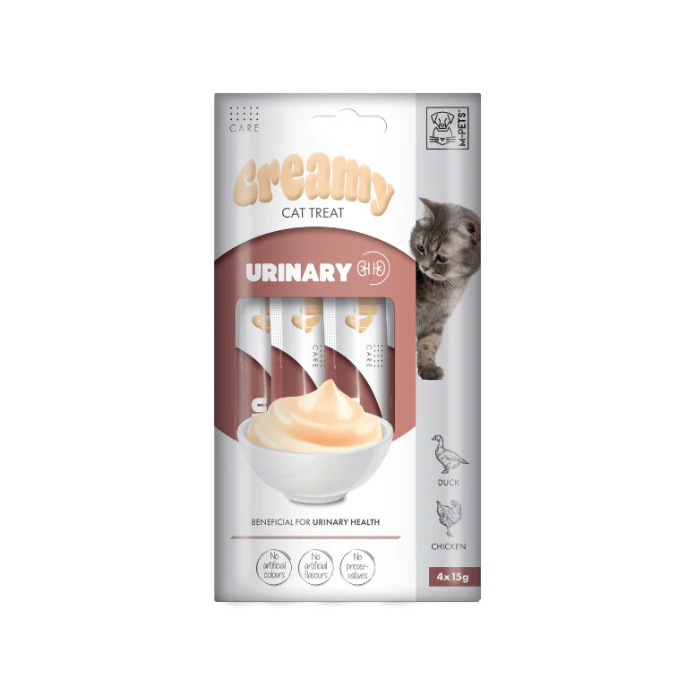 بستنی گربه ام پتس مدل یورینری طعم مرغ و اردک وزن 60 گرم