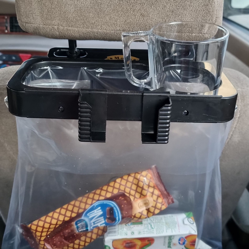 نگهدارنده تلفن همراه و جالیوانی سطل زباله مخصوص خودرو مدل 123