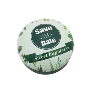 جعبه دکوری مدل قوطی فلزی طرح Save the Date کد 72