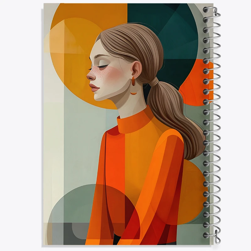 دفتر ژورنال نویسی 50 برگ خندالو مدل نقطه ای طرح دخترانه کد F6017