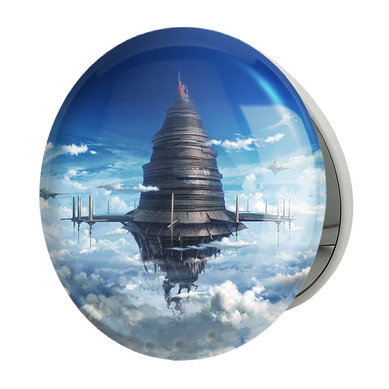 آینه جیبی خندالو طرح قلعه آیین گارد انیمه هنر شمشیر زنی آنلاین مدل تاشو کد 12081 