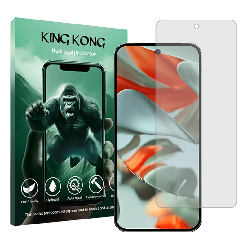 محافظ صفحه نمایش شفاف کینگ کونگ مدل Tough مناسب برای گوشی موبایل گوگل Pixel 9 Pro XL
