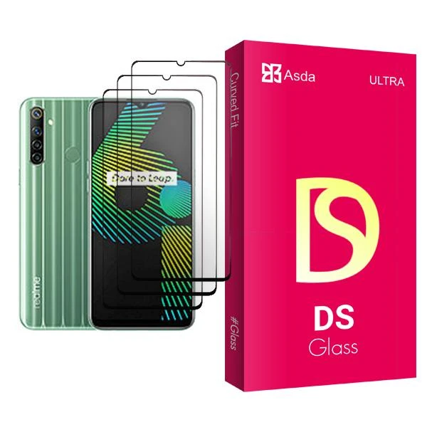 محافظ صفحه نمایش آسدا مدل DS Glass MIX003 مناسب برای گوشی موبایل ریلمی 6i بسته سه عددی