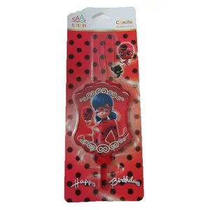 شمع تولد مدل دختر کفشدوزکی کد 26