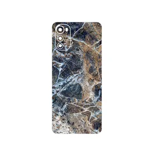 MAHOOT Earth_White_Marble Cover Sticker for Motorola Moto E32s