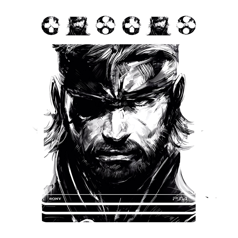 برچسب پلی استیشن 4 پرو توییجین وموییجین مدل metal gear 01 مجموعه 16 عددی