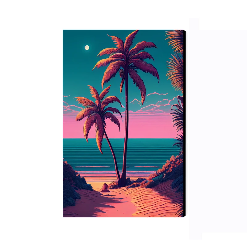 تابلو شاسی عرش مدل فانتزی منظره طبیعت ساحل کد As4054