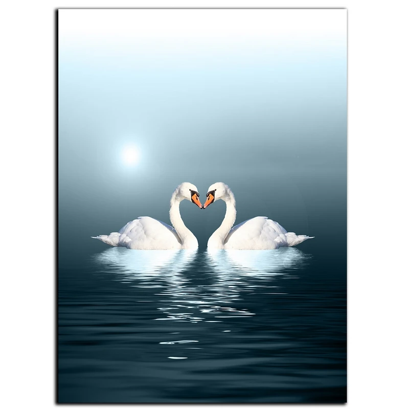 تابلو شاسی بکلیت طرح عاشقانه قو مدل SH-S605