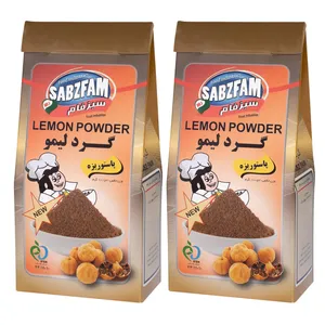 گرد لیمو سبزفام - 100 گرم بسته 2 عددی
