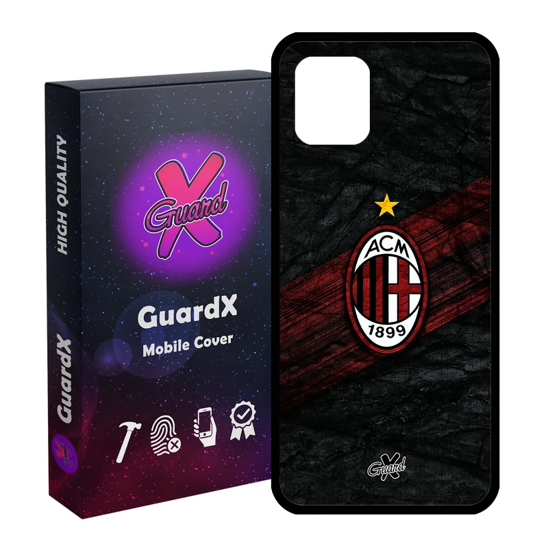 کاور گارد ایکس طرح AC Milan مدل Glass10057 مناسب برای گوشی موبایل سامسونگ Galaxy Note 10 Lite