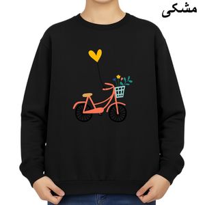 سویشرت زنانه مدل دوچرخه قلبی
