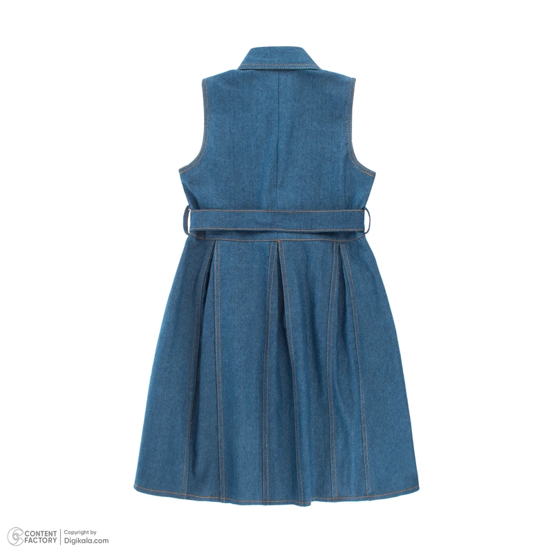 عکس شماره 5 : پیراهن بدون آستین یقه برگردان دخترانه رخت پارسی مدل s589