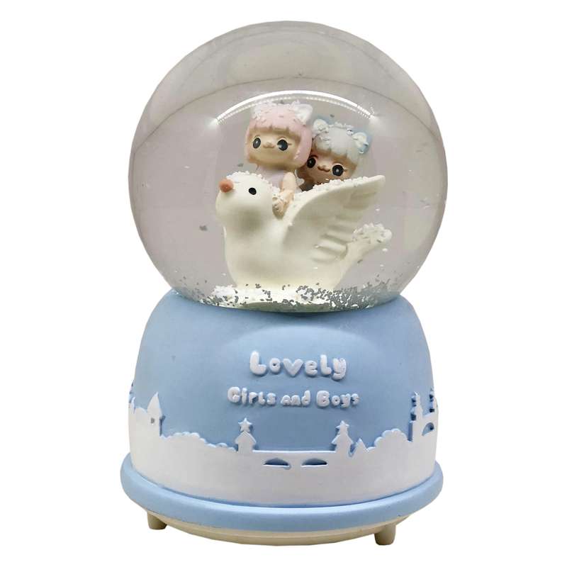 گوی موزیکال مدل Love طرح Lovely Girls and Boys کد MPA1323-22