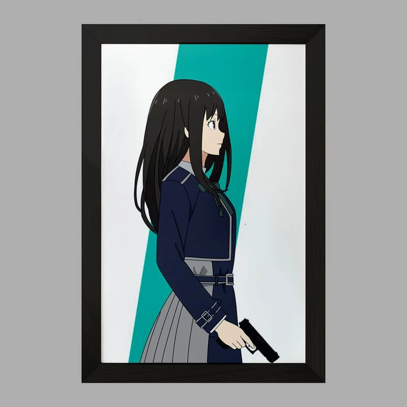 تابلو خندالو مدل تاکینا انیمه لیکوریس ریکویل Lycoris Recoil  کد 23088