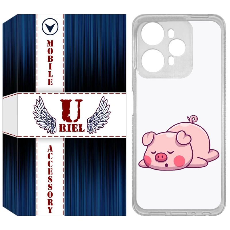 کاور یوریل مدل Clear کد 42 طرح پیگی مناسب برای گوشی موبایل وکال V1 / V1 Plus