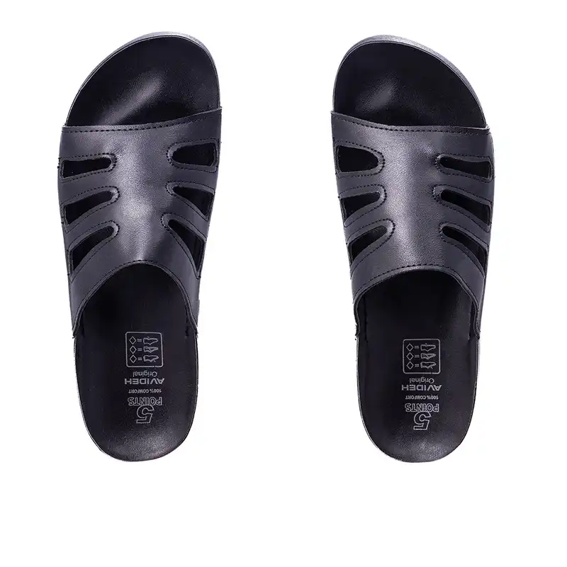 دمپایی زنانه آویده کد 222 رنگ مشکی