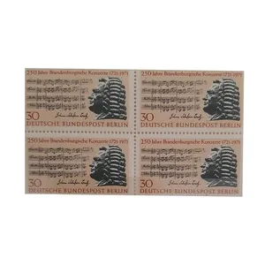 تمبر یادگاری مدل یوهان سباستین باخ بسته 4 عددی