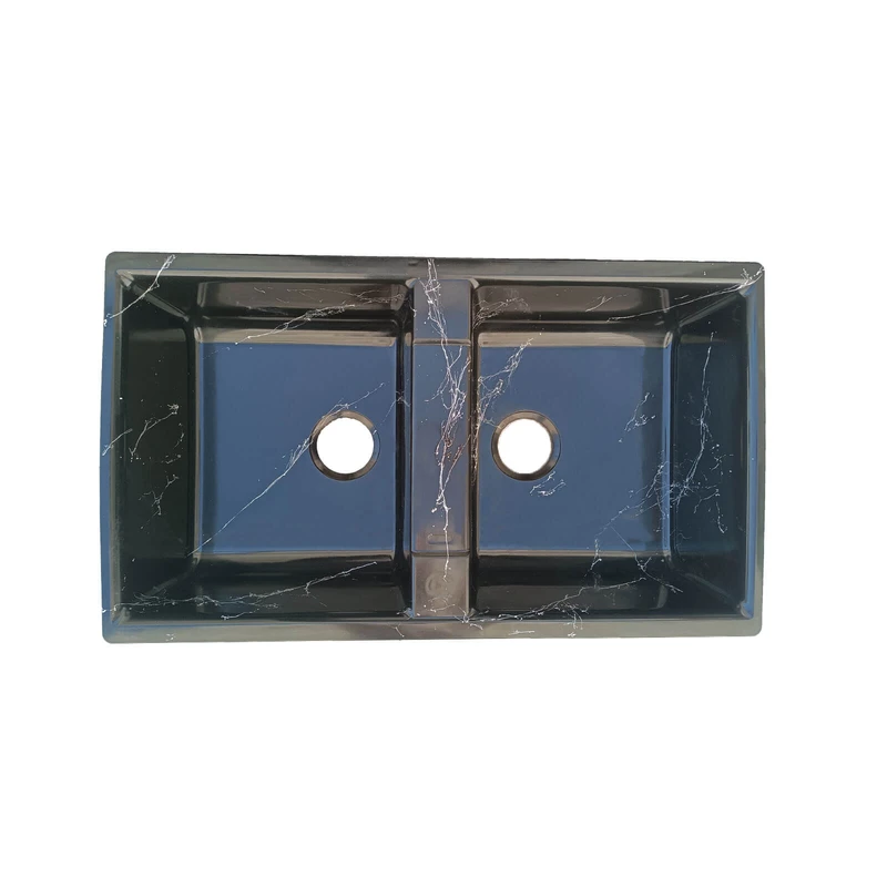 سینک ظرفشویی گرانیت توکار دو لگنه مدل SG-BW2V