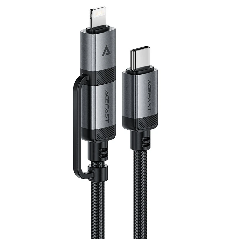 کابل تبدیل USB-C به USB-C / لایتنینگ ایس فست مدل C20-01 طول 1.2 متر