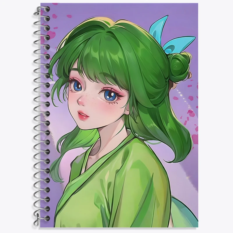 دفتر لغت 50 برگ خندالو طرح دختر انیمه ای کد N4953